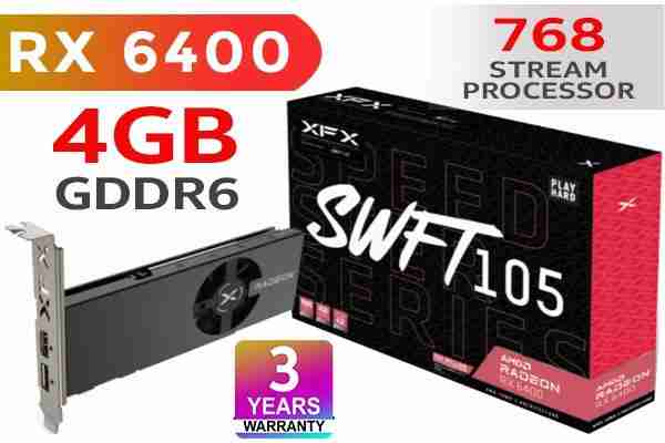 Recensione XFX Speedster SWFT105 Radeon RX 6400:prezzo,prestazioni,opinioni
