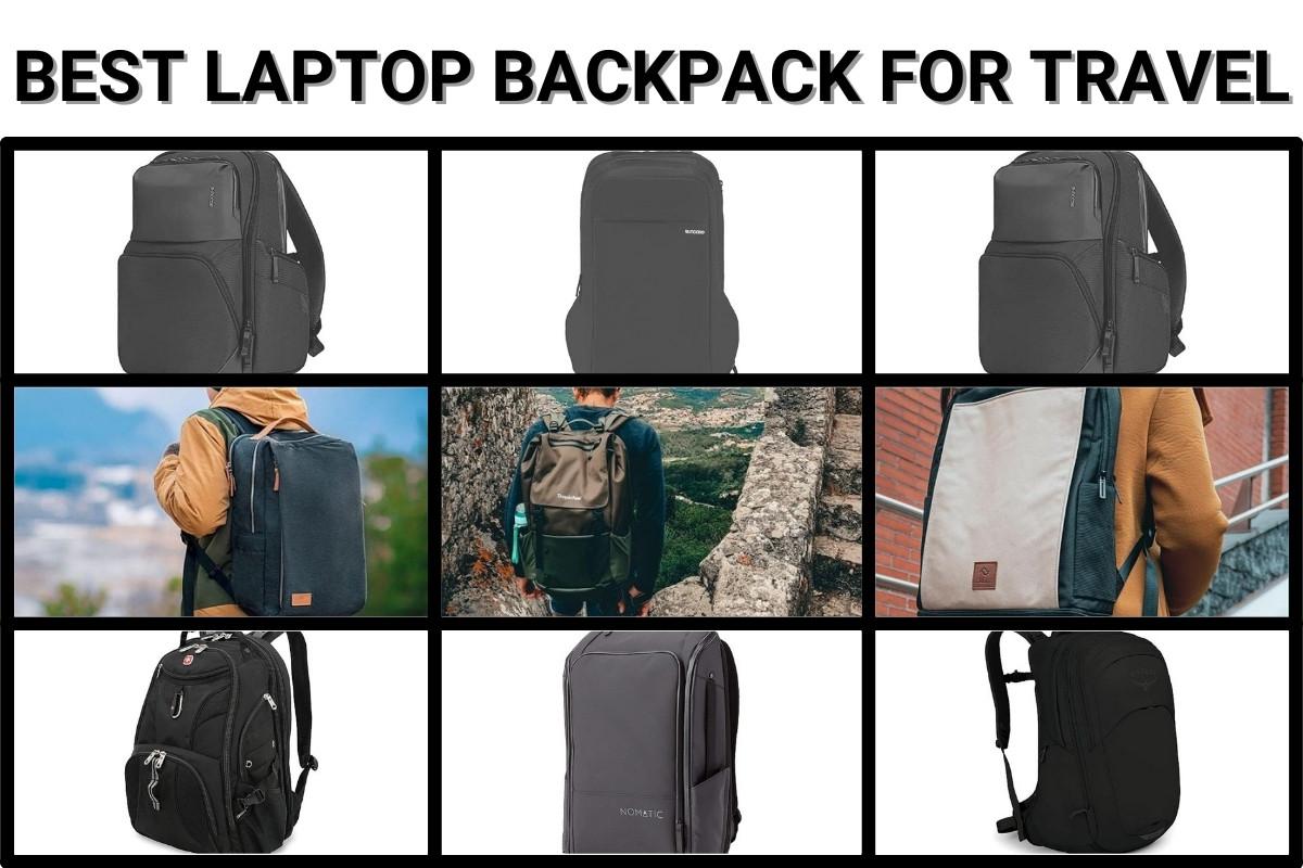 Besttravel Zaino per laptop con tasca antifurto impermeabile