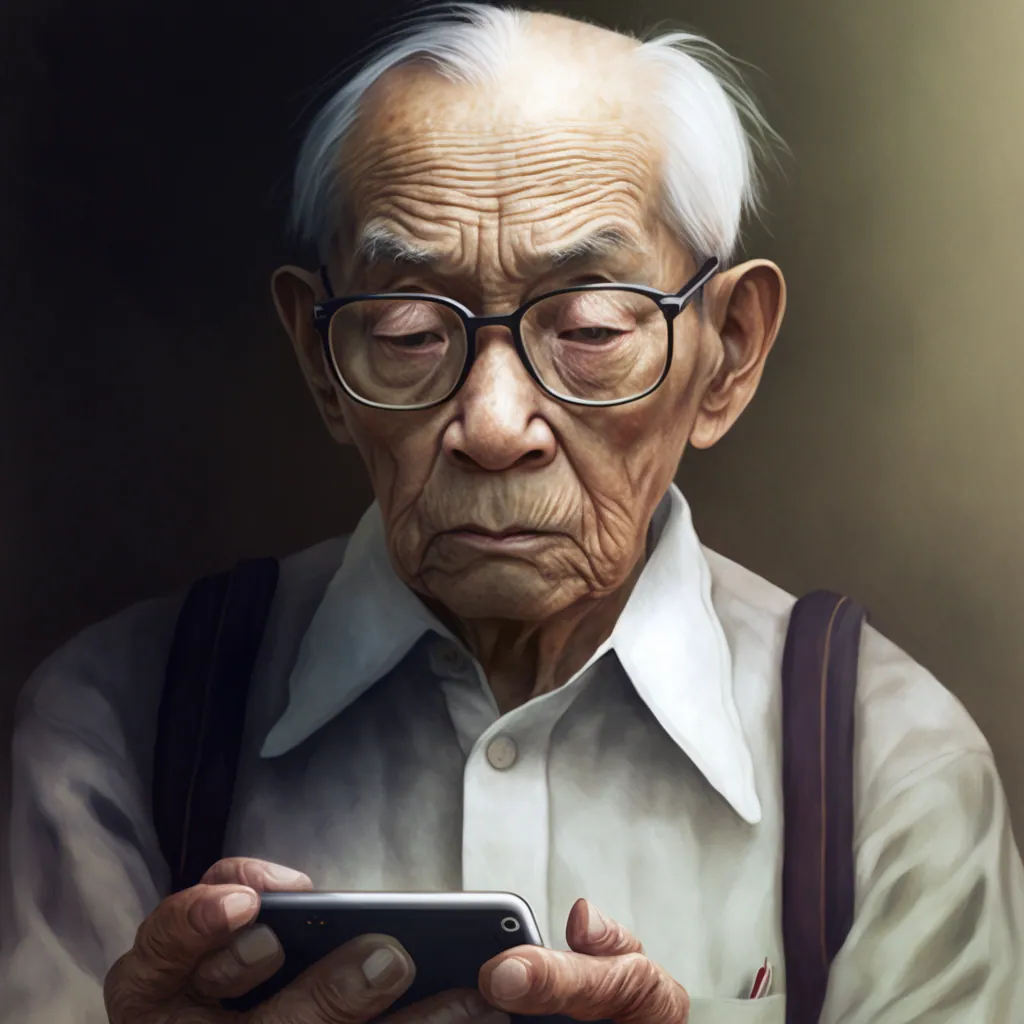 Difficoltà visive di un anziano e scelta del telefonino