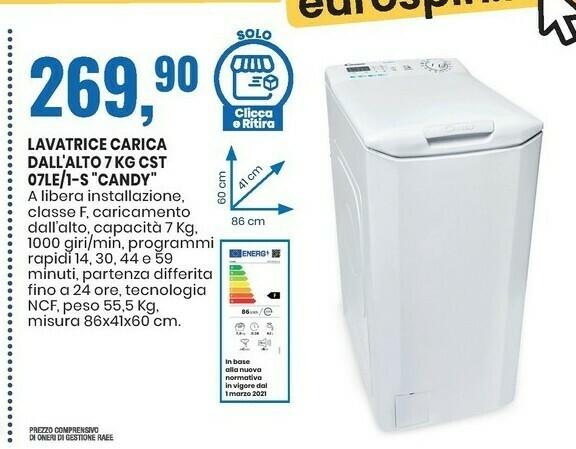 Lavatrice Candy Smart CST 07LE/1-S | Carica dall’alto 7 kg Recensione Opinioni Lavatrice Candy Smart CST 07LE/1-S | Carica dall'alto 7 kg Recensione Opinioni